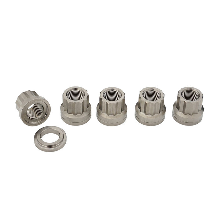 RTS Wheel Lug Nut w/Washer Kit, 5/8"-18, Grade 5 Titanium, Drag Race, 5 Pack - RTSTI-LUG58