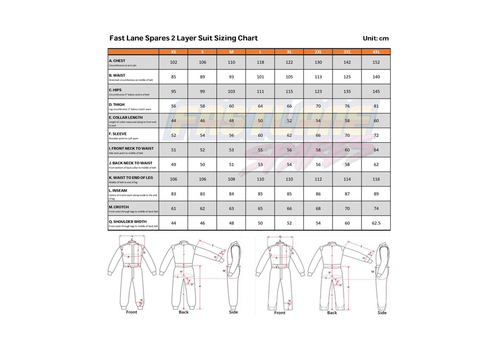 Fast Lane 2 Layer Race Suit SFI