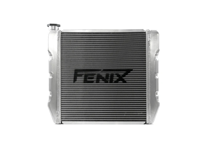 Fenix Universal Stock Car Radiator - Top Outlet Pipe Left / Bottom Outlet Pipe Right.