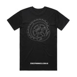 Street Pro Wheels T-Shirt, Black, Cotton, 2XL - STP-TSHIRT-XXL STP-TSHIRT-XXL