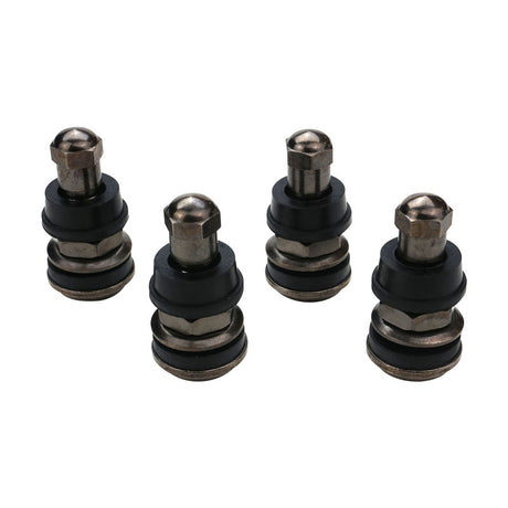 Street Pro Wheels Tyre Valves, Short-Style, Suit Large Valve Hole (15mm), Weld Drag Rears, Black, Bolt-On, Set of 4 - STP-VS2900-BK STP-VS2900-BK