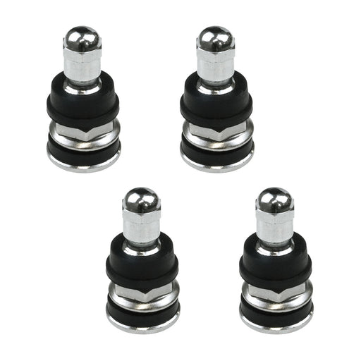 Street Pro Wheels Tyre Valves, Short-Style, Suit Large Valve Hole (15mm), Weld Drag Rears, Chrome, Bolt-On, Set of 4 - STP-VS2900 STP-VS2900