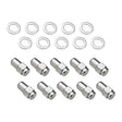 Wheel Lug Nut Kit,, Chrome Dome Medium Mag, Length 1.38, 1/2, 0.55 Shank, Set of 10 - STP-WN5100K10-CHM STP-WN5100K10-CHM