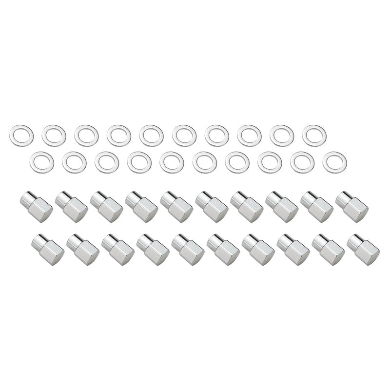 Wheel Lug Nut kit, Chrome Dome Medium Mag, Length 1.38, M12 x 1.5, 0.55 Shank Set of 20 - STP-WN5105K20 STP-WN5105K20
