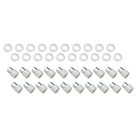 Wheel Lug Nut kit, Chrome Dome Medium Mag, Length 1.38, M12 x 1.5, 0.55 Shank Set of 20 - STP-WN5105K20 STP-WN5105K20