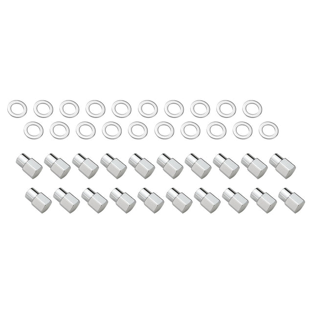 Wheel Lug Nut kit, Chrome Dome Medium Mag, Length 1.38, M12 x 1.5, 0.55 Shank Set of 20 - STP-WN5105K20 STP-WN5105K20
