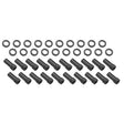 Wheel Lug Nut Kit, Black, Cragar, Weld, SST Open End Mag, Length, 1.91, 1/2', 1.380 inch Shank Set of 20 - STP-WN5120-0K20-BLK STP-WN5120-0K20-BLK