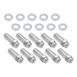 Wheel Lug Nut Kit, Chrome, Cragar, Weld, SST Mag, Length, 2.125, 1/2', 1.380 inch Shank, Set of 10 - STP-WN5120K10-CHM STP-WN5120K10-CHM