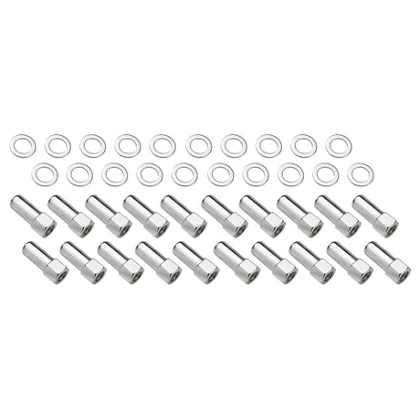 Wheel Lug Nut Kit, Chrome, Cragar, Weld, SST Open End Mag, Length, 1.91, 7/16, 1.380 inch Shank Set of 20 - STP-WN5122-0K20 STP-WN5122-0K20