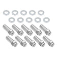 Wheel Lug Nut Kit, Chrome, Cragar, Weld, SST Mag, Length, 2.125, 7/16, 1.380 inch Shank, Set of 10 - STP-WN5122K10-CHM STP-WN5122K10-CHM