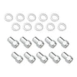Street Pro Wheel Lug Nut Kit, Chrome, Suits 002 / 005 Street Pro Mag Wheel, Length 1.527 Total Length, 1/2, .775 shank, With .119 Washers, Set of 10 - STP-WN5200K10-CHM STP-WN5200K10-CHM