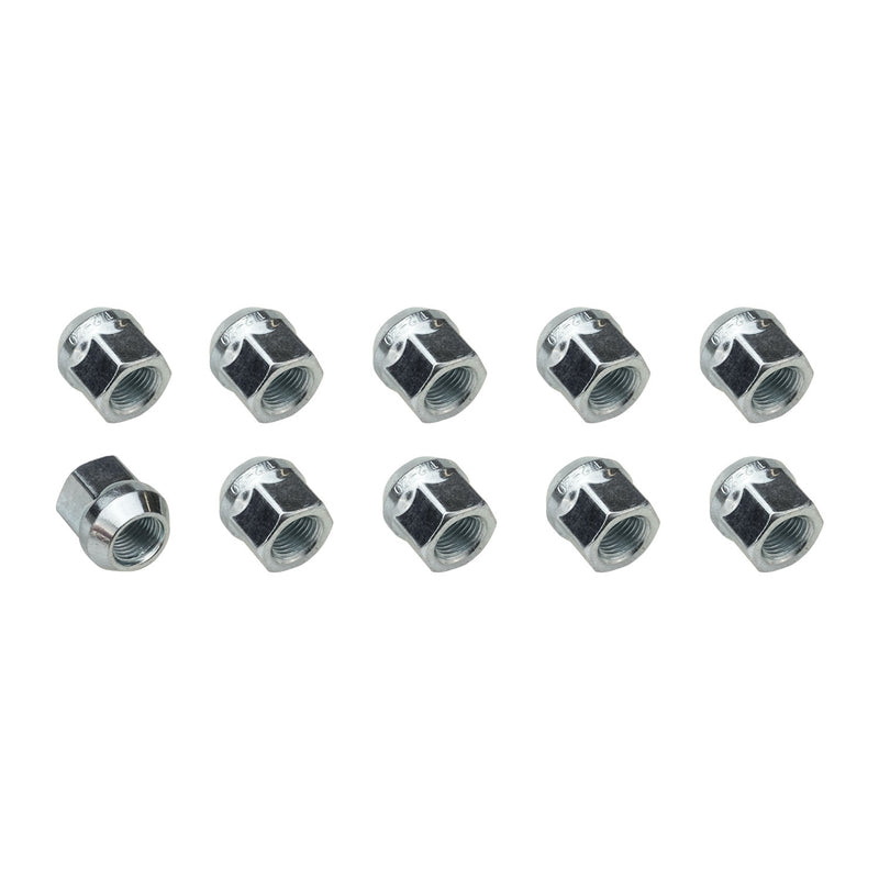 Wheel Lug Nut Kit Chrome, Acorn Open End Bulge, Length, 0.87, 1/2 inch, Set of 10 - STP-WN5350K10-CHM-OP STP-WN5350K10-CHM-OP