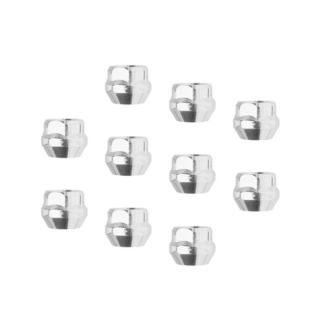Wheel Lug Nut Kit Chrome, Acorn Open End Bulge Length, 0.87, 12 x 1.50, Set of 10 - STP-WN5355K10-CHM-OP STP-WN5355K10-CHM-OP