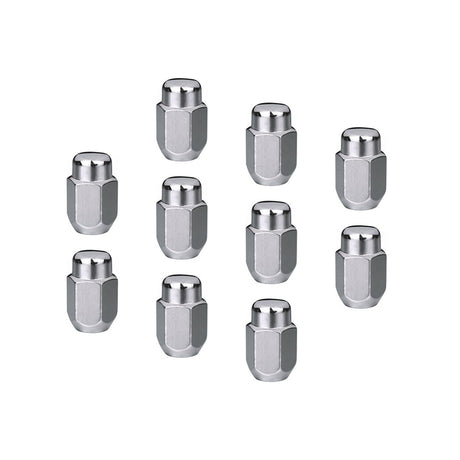 Wheel Lug Kit, Black, Acorn Bulge, length 1.42, 14 x 1.50, Set of 10 - STP-WN5404K10-BLK STP-WN5404K10-BLK