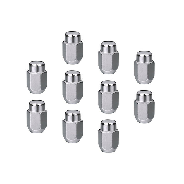 Wheel Lug Kit, Chrome, Acorn Bulge, length 1.42, 14 x 1.50, Set of 10 - STP-WN5404K10-CHM STP-WN5404K10-CHM
