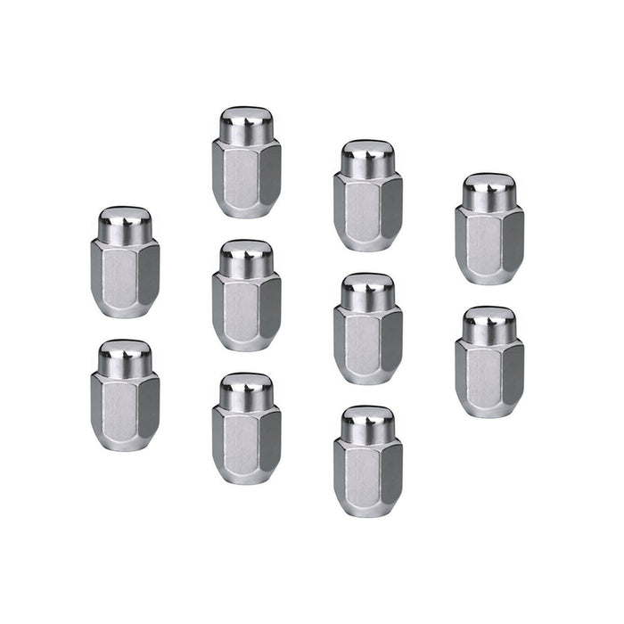 Wheel Lug Kit, Chrome, Acorn Bulge, length 1.42, 14 x 1.50, Set of 10 - STP-WN5404K10-CHM