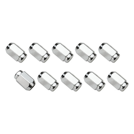Wheel Lug Nut Kit, Chrome, Acorn Bulge, length 1.42, M12 x 1.50, Set of 10 - STP-WN5405K10-CHM STP-WN5405K10-CHM