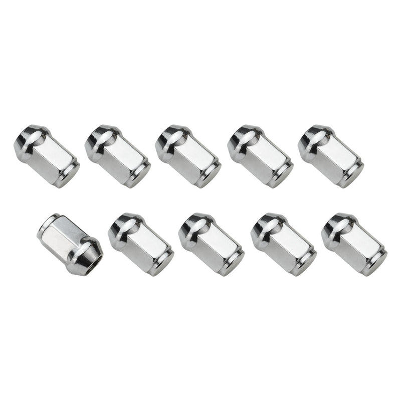Streetpro Wheel Lug Nut Kit Chrome, Acorn Bulge, length 1.42, 1/2 inch, Set of 10 - STP-WN5450K10-CHM STP-WN5450K10-CHM