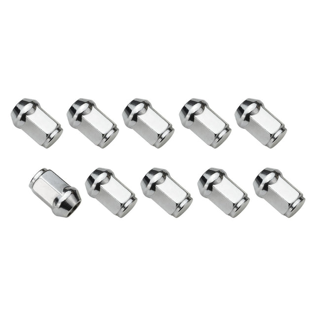 Streetpro Wheel Lug Nut Kit Chrome, Acorn Bulge, length 1.42, 1/2 inch, Set of 10 - STP-WN5450K10-CHM STP-WN5450K10-CHM