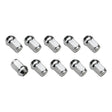 Wheel Lug Nut Kit Chrome, Acorn Bulge, length 1.42, 7/16 inch, Set of 10 - STP-WN5452K10-CHM STP-WN5452K10-CHM