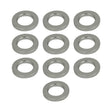 Street Pro Wheel Lug Nut Washers, Billet Aluminium, 4mm Thick / 29mm OD, Set of 10, Silver - STP-WN5500-10 STP-WN5500-10