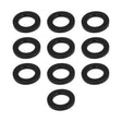 Street Pro Wheel Lug Nut Washers, Billet Aluminium, 4mm Thick / 29mm OD, Set of 10, Black - STP-WN5500-BLK-10 STP-WN5500-BLK-10