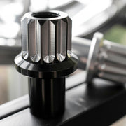 Street Pro Wheel Lug Nut & Washer Kit, 7/16''-20 Open, Cold Forged Billet Aluminium, 0.850" Shank, Black, Set of 10 - STP-WN6200K10-BLK-O