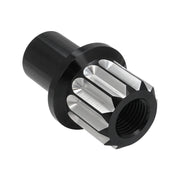 Street Pro Wheel Lug Nut & Washer Kit, 7/16''-20 Open, Cold Forged Billet Aluminium, 0.850" Shank, Black, Set of 10 - STP-WN6200K10-BLK-O