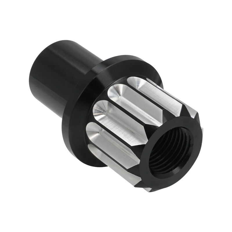 Street Pro Wheel Lug Nut & Washer Kit, 7/16''-20 Open, Cold Forged Billet Aluminium, 0.850" Shank, Black, Set of 10 - STP-WN6200K10-BLK-O