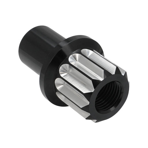 Street Pro Wheel Lug Nut & Washer Kit, 7/16''-20 Open, Cold Forged Billet Aluminium, 0.850" Shank, Black, Set of 10 - STP-WN6200K10-BLK-O