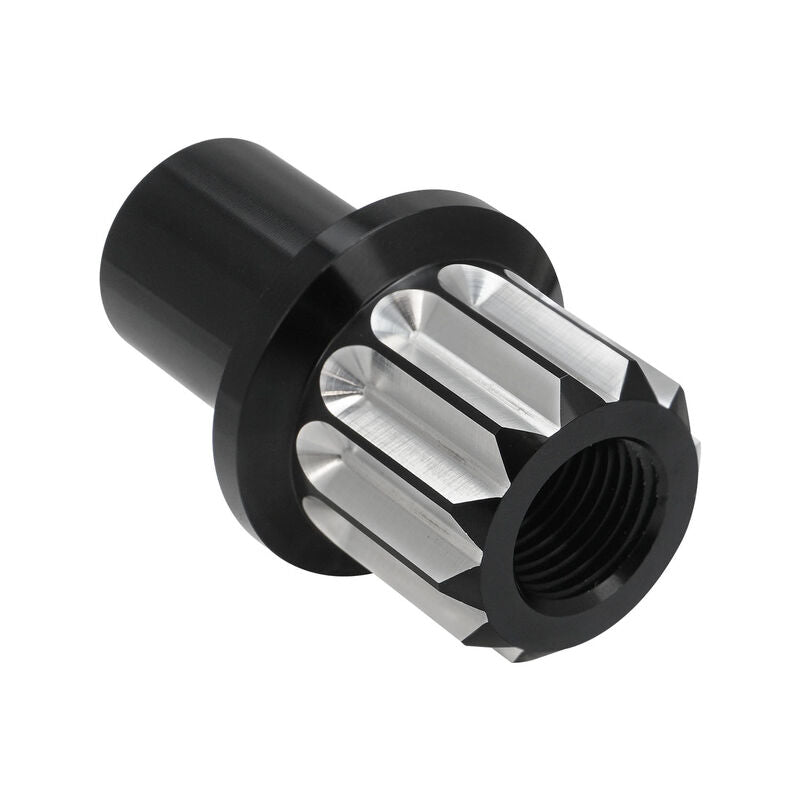 Street Pro Wheel Lug Nut & Washer Kit M12x1.50 Open, Cold Forged Billet Aluminium, 0.850" Shank, Black, Set of 10 - STP-WN6400K10-BLK-O