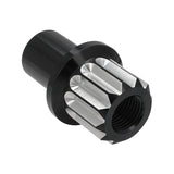 Street Pro Wheel Lug Nut & Washer Kit M12x1.50 Open, Cold Forged Billet Aluminium, 0.850" Shank, Black, Set of 10 - STP-WN6400K10-BLK-O