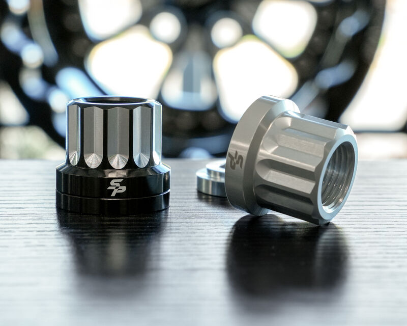 Street Pro Wheel Nut & Washer Kit, 5/8''-18, Cold Forged Billet Aluminium, Silver, 12-Point, Set of 10 - STP-WN6500K10-SIL