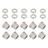 Street Pro Wheel Nut & Washer Kit, 5/8''-18, Cold Forged Billet Aluminium, Silver, 12-Point, Set of 10 - STP-WN6500K10-SIL STP-WN6500K10-SIL