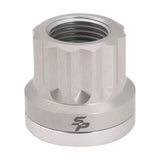 Street Pro Wheel Nut & Washer Kit, 5/8''-18, Cold Forged Billet Aluminium, Silver, 12-Point, Set of 10 - STP-WN6500K10-SIL