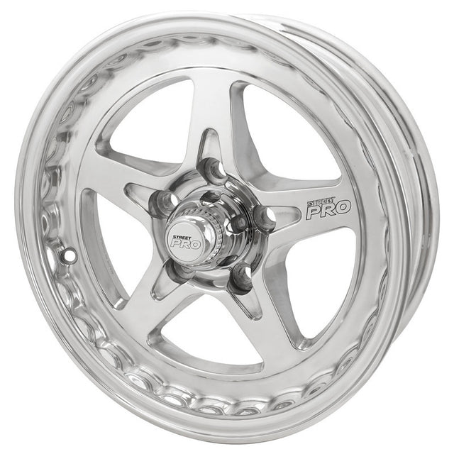 Street Pro ll Convo Pro Wheel Polished 15x4'' For Holden For Chevrolet Bolt Circle 5 x 4.75'' (-13) 2.0'' Back Space - STP002-154000-POL STP002-154000-POL