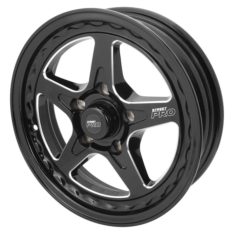 Street Pro ll V Convo Pro Wheel Black 15x4 in. For Holden Commodore Bolt Circle 5 x 120mm (0) 2.5 in. Back Space - STP002-154000COM-BK STP002-154000COM-BK