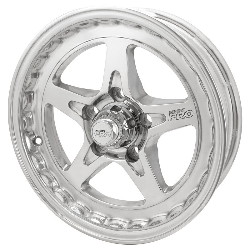 Street Pro ll Convo Pro Wheel Polished 15x4'' For Ford Bolt Circle 5 x 4.50'' (-13) 2.0'' Back Space - STP002-154000F-POL STP002-154000F-POL