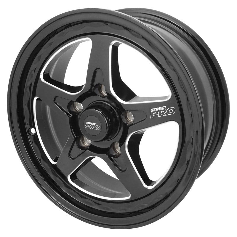 Street Pro ll V Convo Pro Wheel Black 15x6 in. For Holden Commodore Bolt Circle 5 x 120mm (+32) 4.75 in. Back Space - STP002-156000COM-BK STP002-156000COM-BK