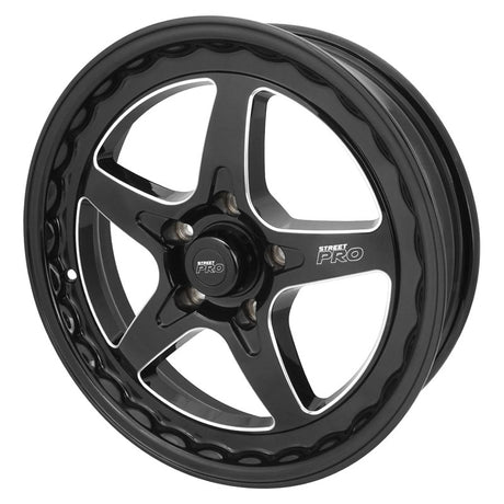 Street Pro ll V Convo Pro Wheel Black 17x4.5 in. For Holden Commodore Bolt Circle 5 x 120mm (0) 2.75 in. Back Space - STP002-174500COM-BK STP002-174500COM-BK