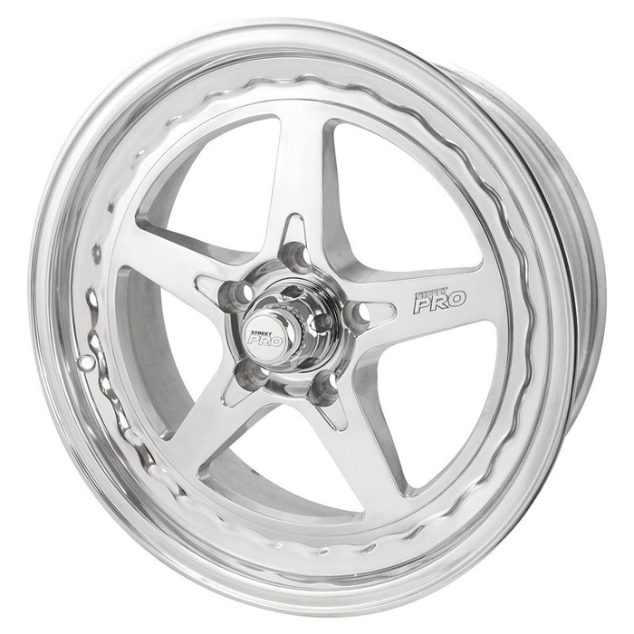 Street Pro ll Convo Pro Wheel Polished 18x7' For Ford Bolt Circle 5x 4.50', (12) 4.50' Back Space - STP002-187000F-POL