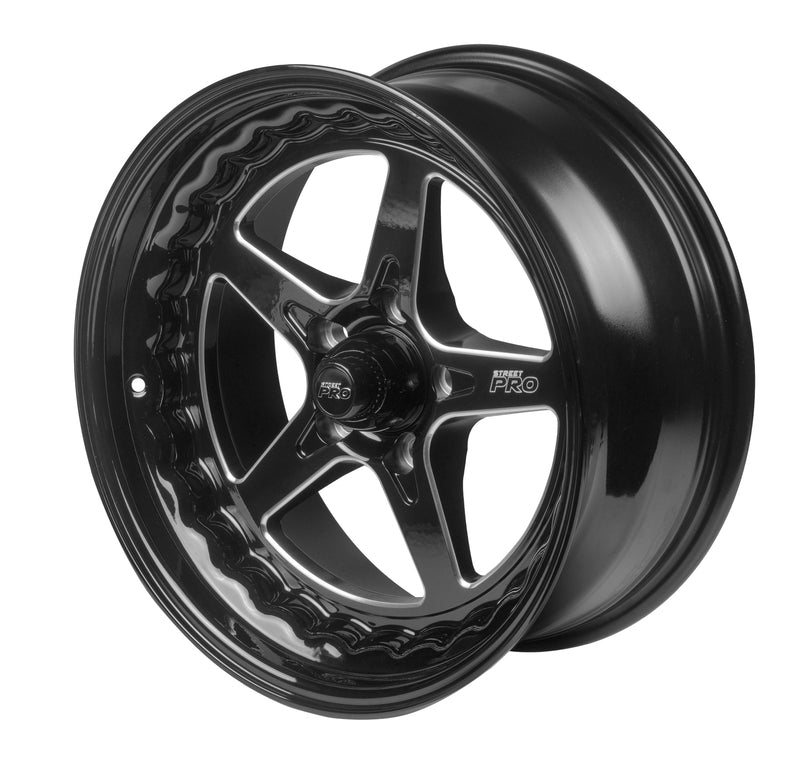 Street Pro ll Convo Pro Wheel Black 18x8' For Ford Bolt Circle 5x 4.50', (0) 4.50' Back Space - STP002-188000F-BK STP002-188000F-BK