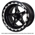 Street Pro ll Convo Pro Wheel Black Bead Lock Style 15x10' For Holden For Chevrolet Bolt Circle 5 x 4.75' (-25) 4.50' Back Space - STP002-BL151000-BK STP002-BL151000-BK