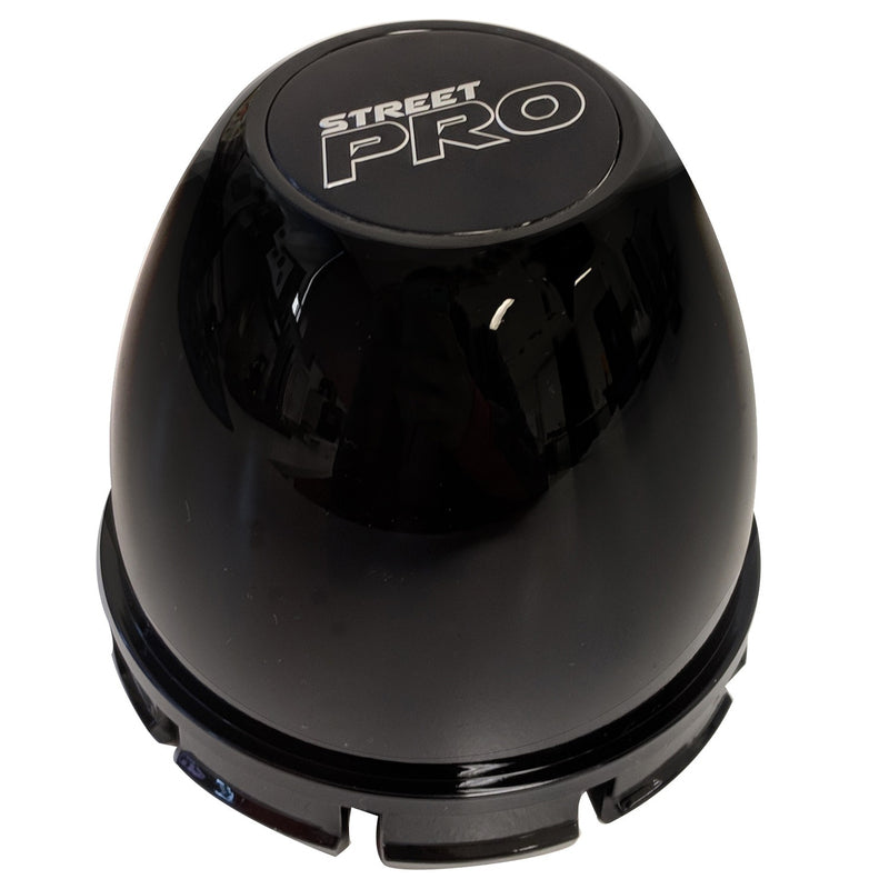 Street Pro Wheels Center Cap Suits 002/007 Series & Centerline, Push-In with 2 Decals, Black - STP002-CL70-BK STP002-CL70-BK