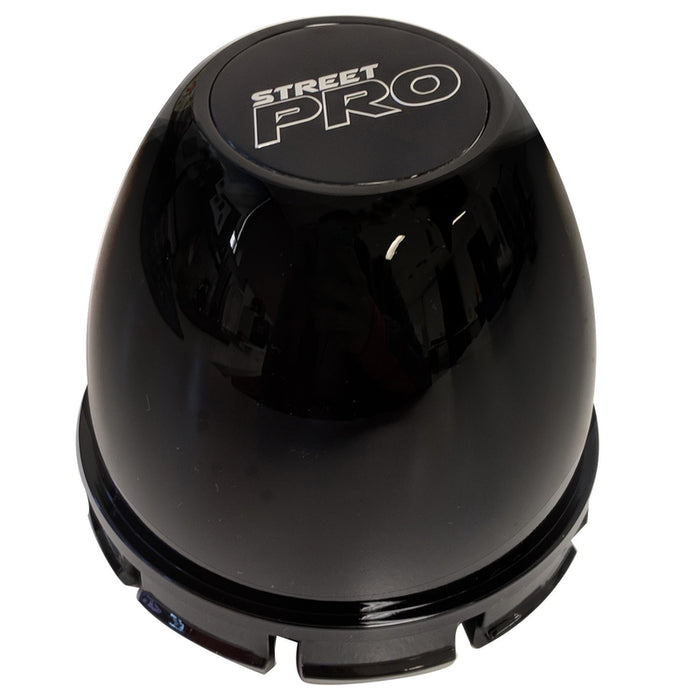 Street Pro Center Cap Black & Centerline Push in with Decal - STP002-CL70-BK