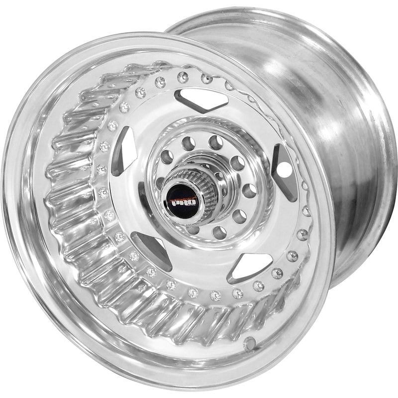 Street Pro Convo Pro Wheel Polished 15x8.5' For Holden For Chevrolet For Ford Dual Bolt Circle (-32) 3.50' Back Space - STP005-158000 STP005-158000