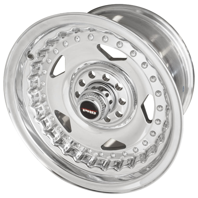 Street Pro Convo Pro Wheel Polished 15x8.5' For Holden For Chevrolet For Ford Dual Bolt Circle (6) 5.0' Back Space - STP005-158001 STP005-158001