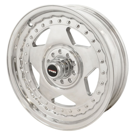 Street Pro Convo Pro Wheel Polished 17x4.5 in. For Holden For Chevrolet For Ford Dual Bolt Circle (-6) 2.50" Back Space - STP005-174500 STP005-174500