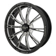 Street Pro 009 Series Forged Wheel, Front 17x4.5'' / 2.25'' Backspace (-13) / 5x120mm Bolt Circle Holden, Gloss Black Milled, Each - STP009-174500COM-BK STP009-174500COM-BK