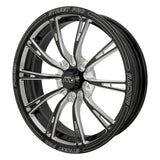 Street Pro 009 Series Forged Wheel, Front 17x4.5'' / 2.25'' Backspace (-13) / 5x120mm Bolt Circle Holden, Gloss Black Milled, Each - STP009-174500COM-BK STP009-174500COM-BK